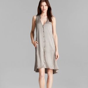 NWT Eileen Fisher Washed Silk V-Neck Shift Dress